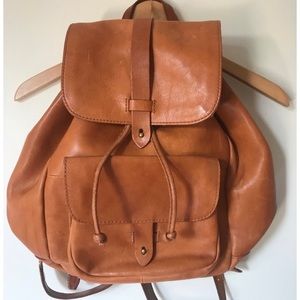Madewell Leather Backpack Transport Rucksack